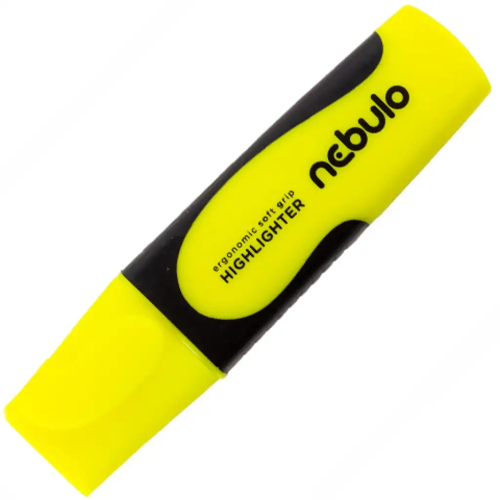 imagen de Nebulo: Marcador de texto neón amarillo limón 1ud 1