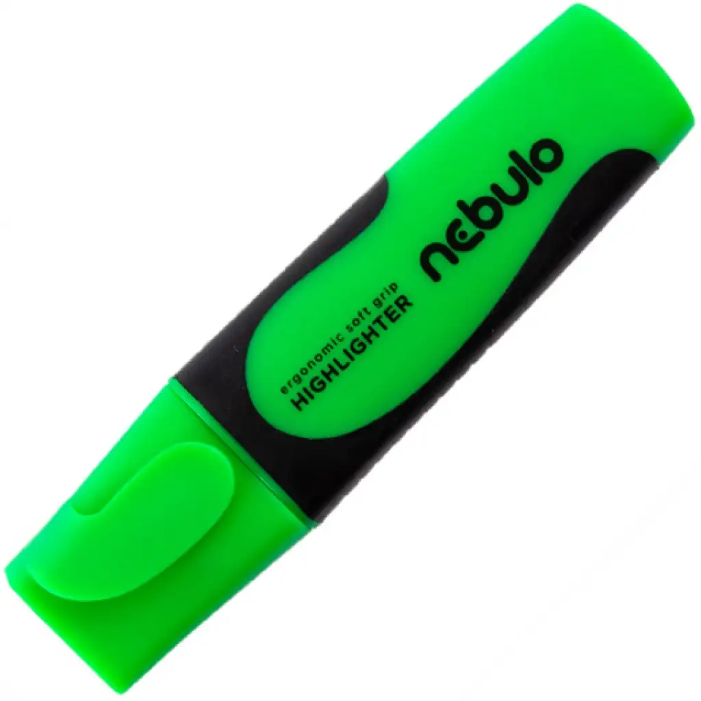 imagen de Nebulo: Marcador de texto verde neón 1ud 1