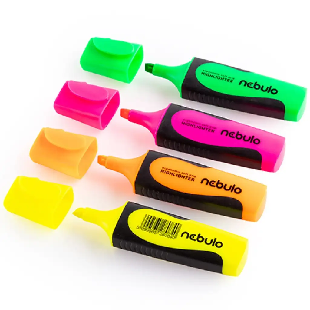 imagen de Nebulo: Marcadores de texto neón de 2-5mm, set de 4 1