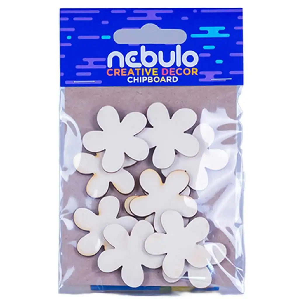 imagen de Nebulo: Mini flores decoración de cartón set de 10 piezas 1