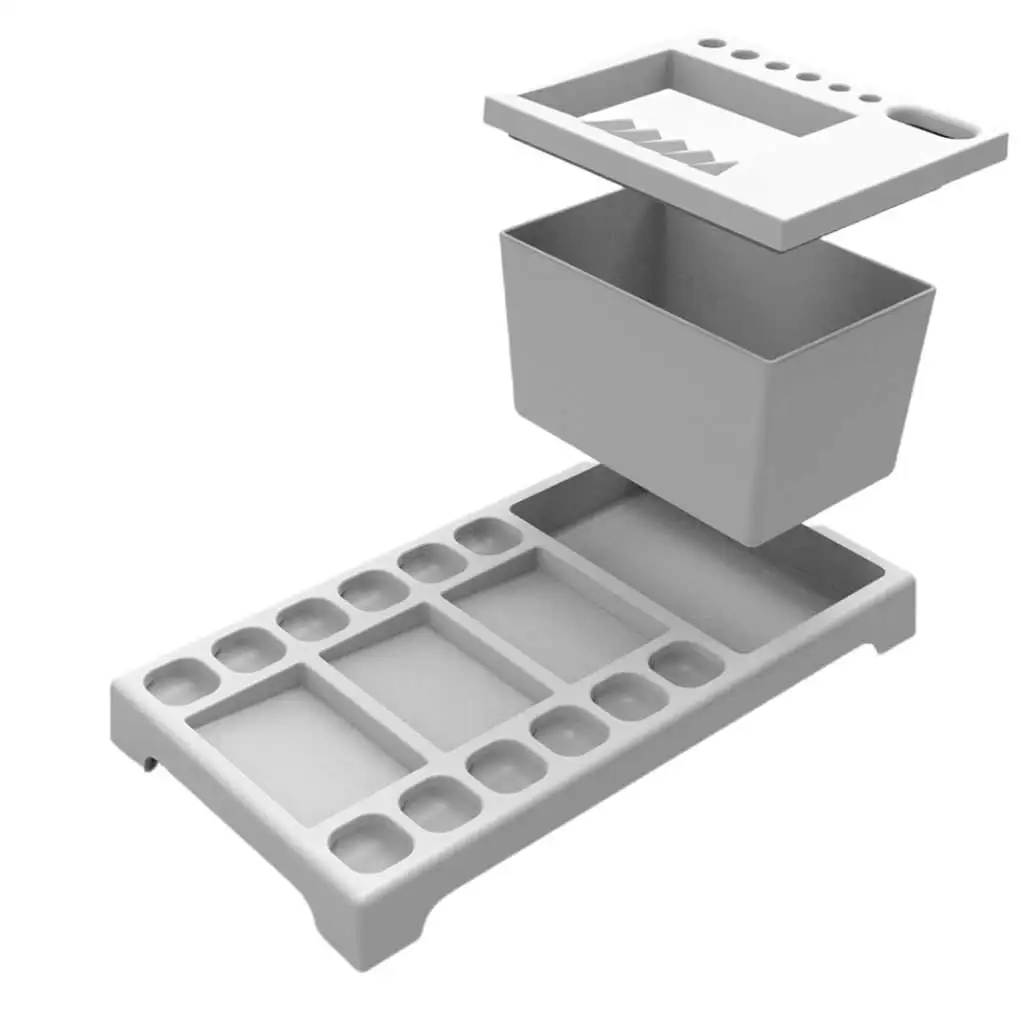 imagen de Nebulo: Paleta de pintor y set de limpieza de pinceles 2