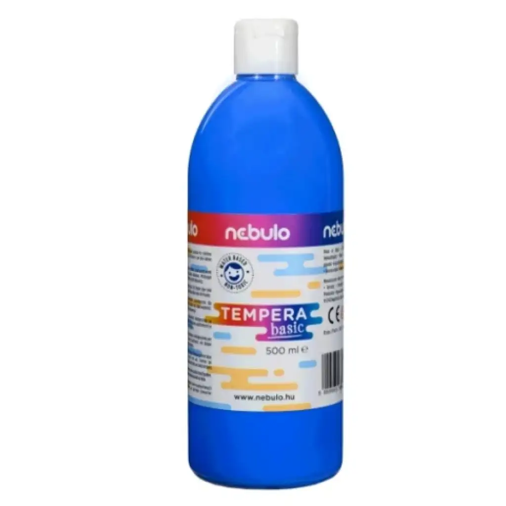 imagen de Nebulo: Pintura tempera líquida azul claro de 500 ml en botella 1