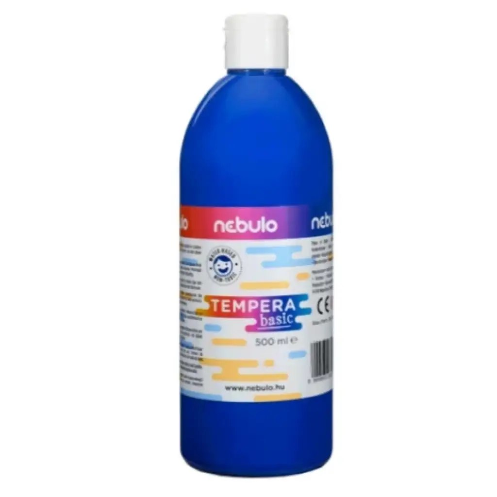 imagen de Nebulo: Pintura tempera líquida azul de 500ml en botella 1