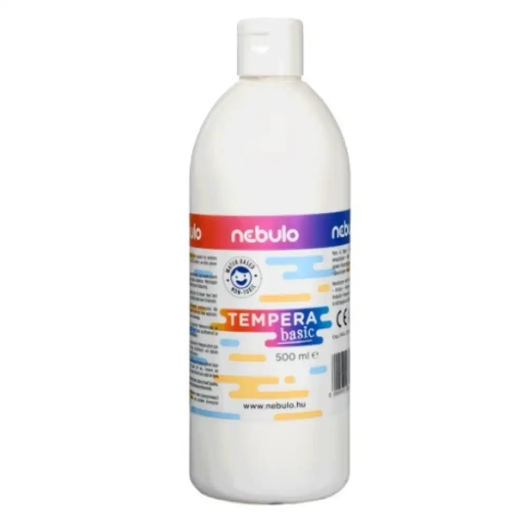 imagen de Nebulo: Pintura tempera líquida blanca en botella de 500ml 1
