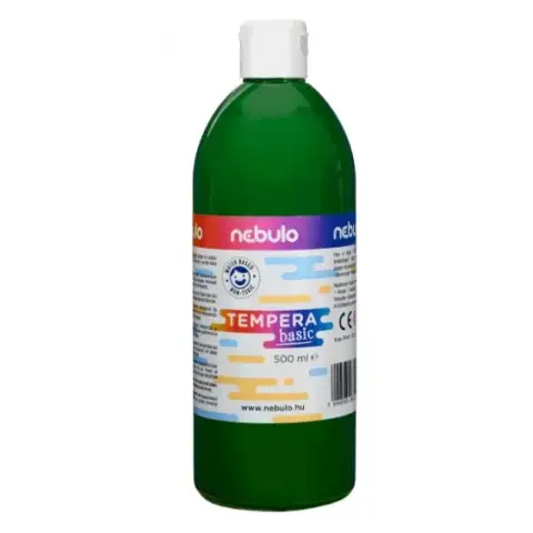 imagen de Nebulo: Pintura tempera líquida verde de 500ml en botella 1