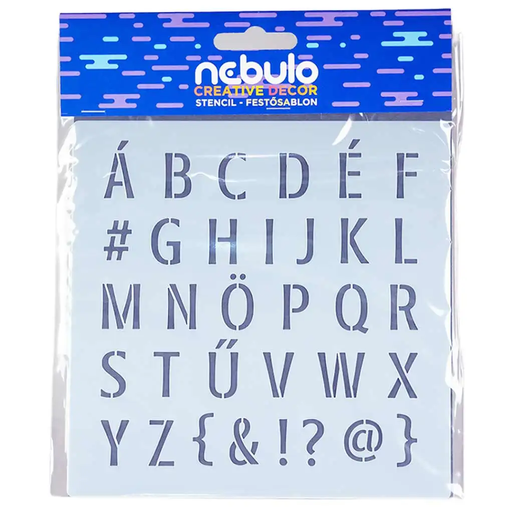 imagen de Nebulo: Plantilla de letras de plástico 1