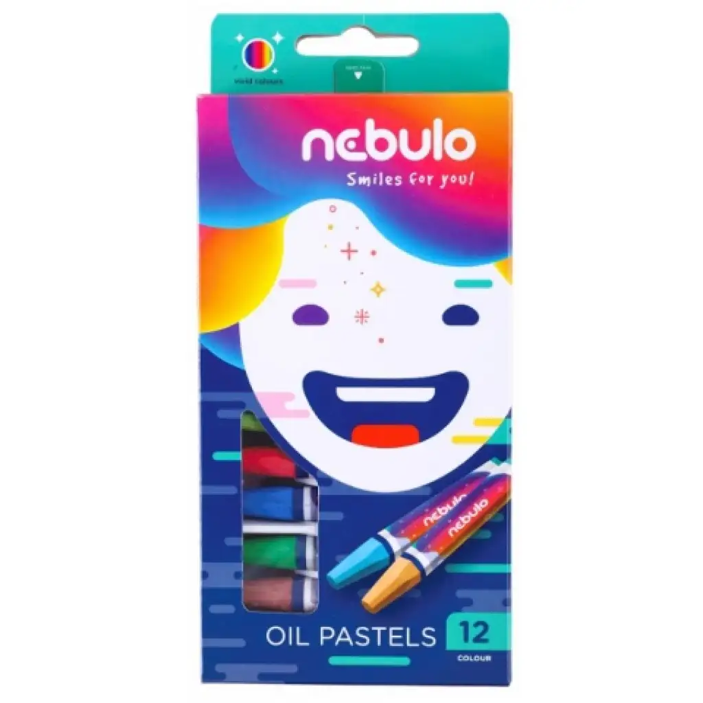 imagen de Nebulo: Set de 12 piezas de pasteles de aceite de colores 1