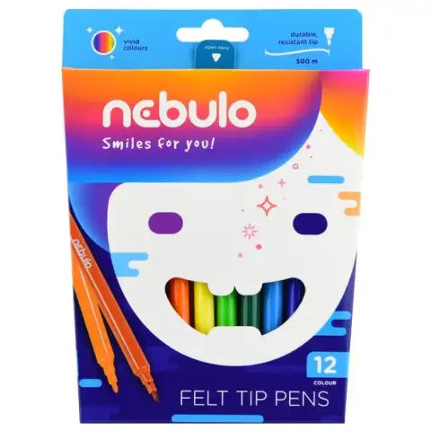 imagen de Nebulo: Set de 12 rotuladores de colores 1