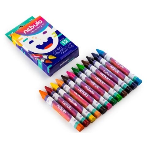 imagen de Nebulo: Set de crayones de cera jumbo de 12 unidades 2