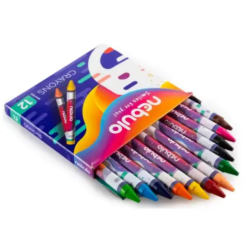 imagen de Nebulo: Set de crayones de colores de 12 unidades 2