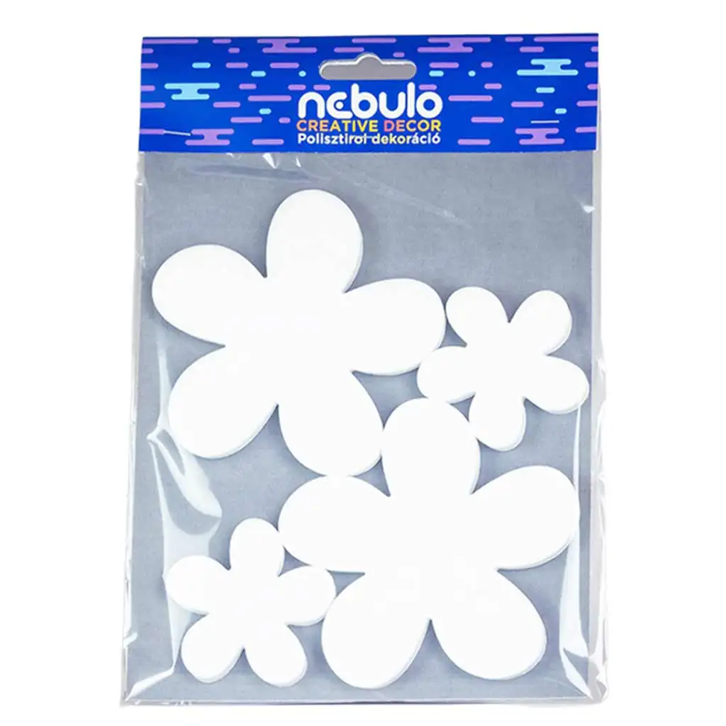 imagen de Nebulo: Set de decoración de flores de poliestireno de 4 piezas 1