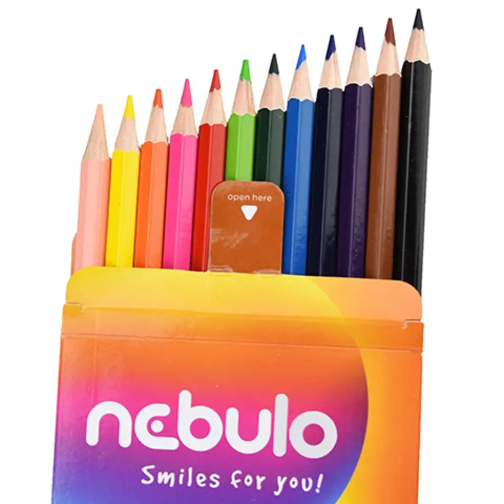 imagen de Nebulo: Set de lápices de colores de 12 unidades 2