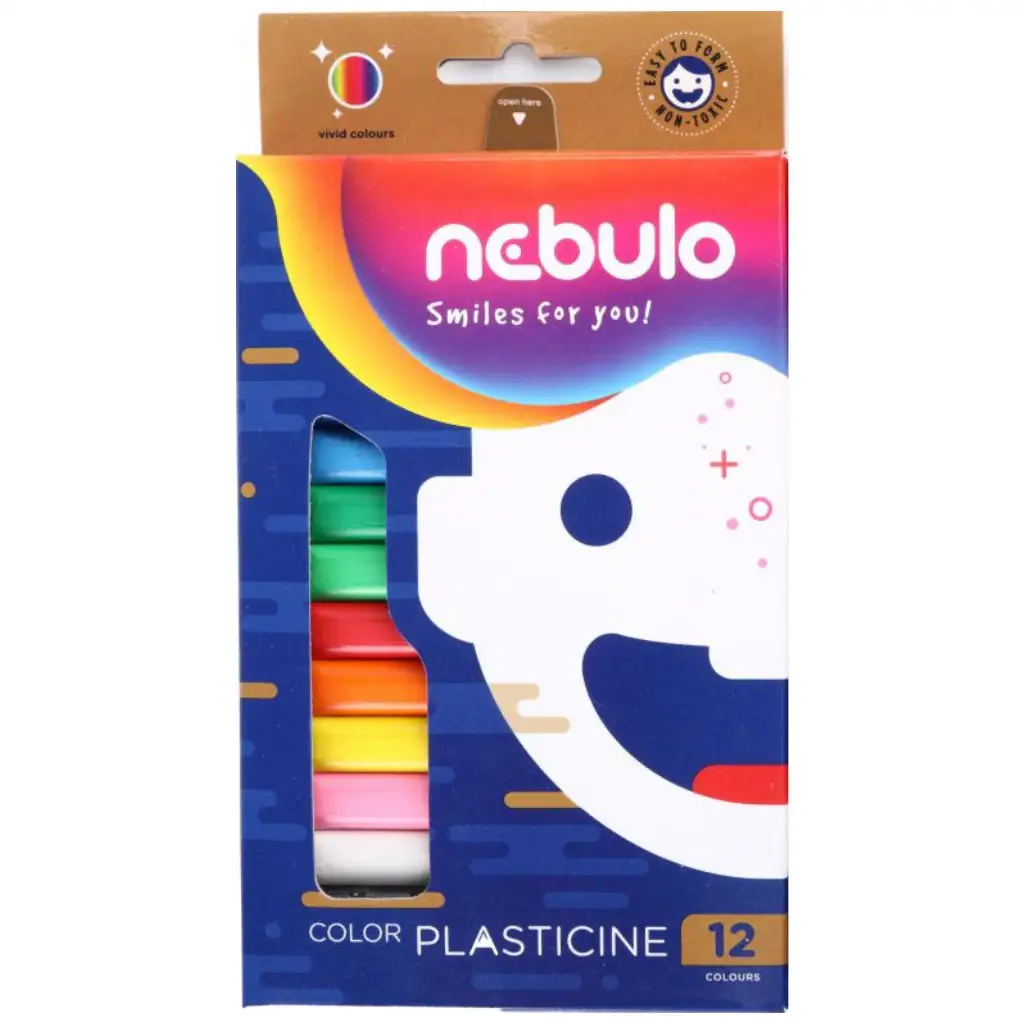 imagen de Nebulo: Set de plastilina de colores 12 piezas 200g 1