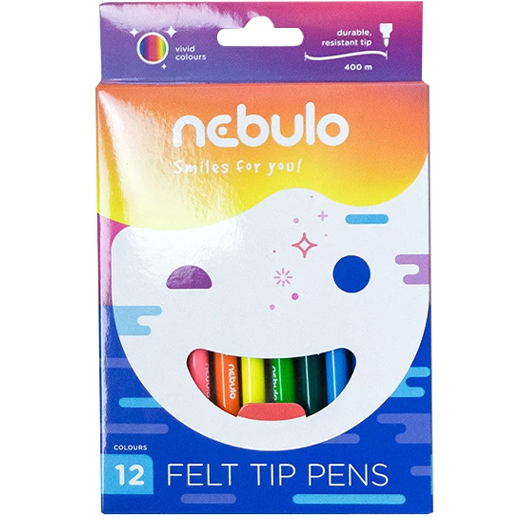 imagen de Nebulo: Set de rotuladores de colores a base de agua 12 unidades 1