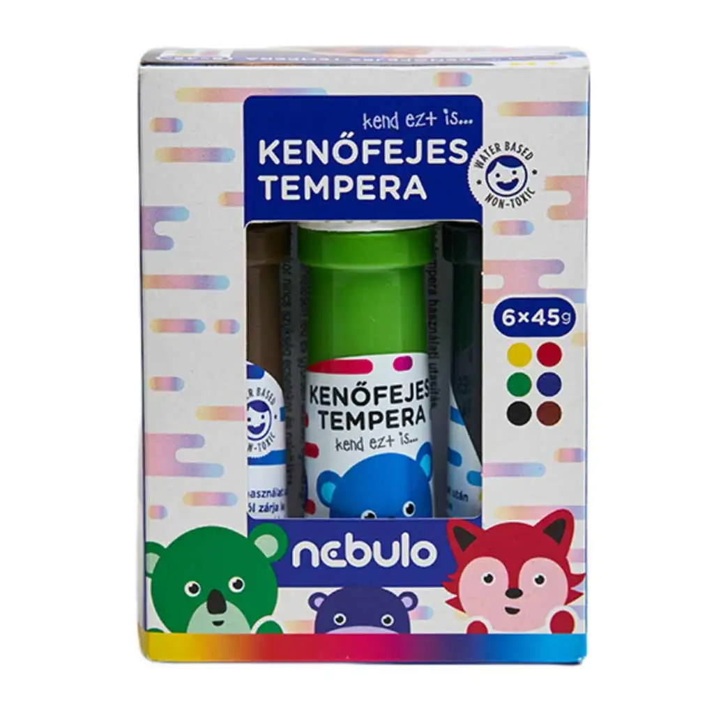 imagen de Nebulo: Set de témpera con aplicador 6x45ml 1