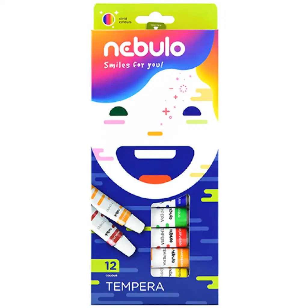 imagen de Nebulo: Set de témpera de colores 12ml 12ud 1