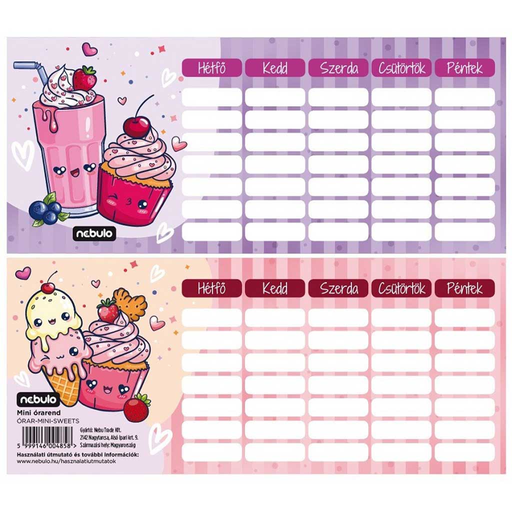 imagen de Nebulo: Sweets horario mini de una cara y dos caras 1