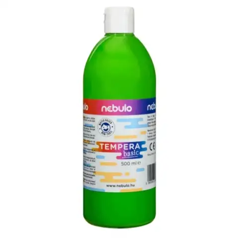 imagen de Nebulo: Témpera líquida verde claro de 500 ml en botella 1