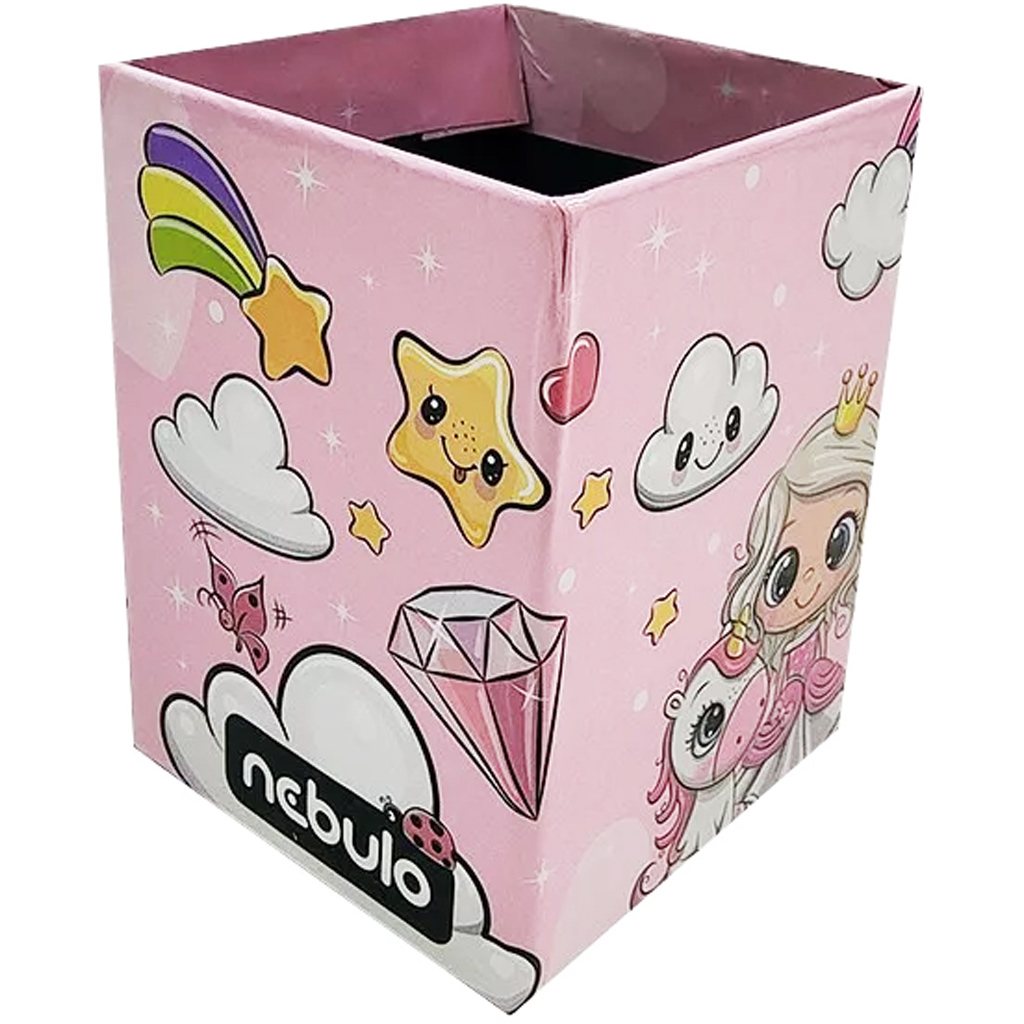 imagen de Nebulo: Vaso organizador de escritorio Unicornio y princesa 1