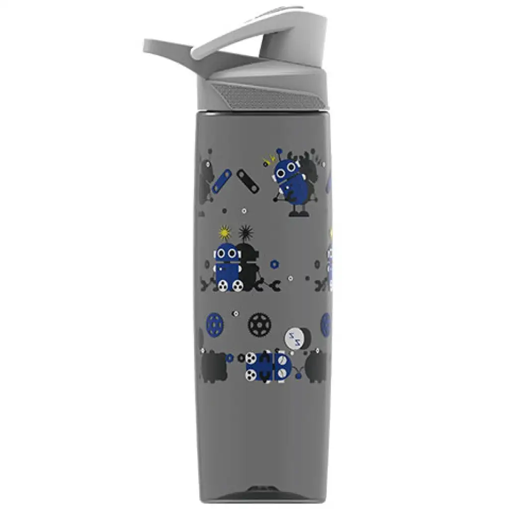 imagen de Nebulo: Wabo botella con tapa de robot y gato 750ml 1