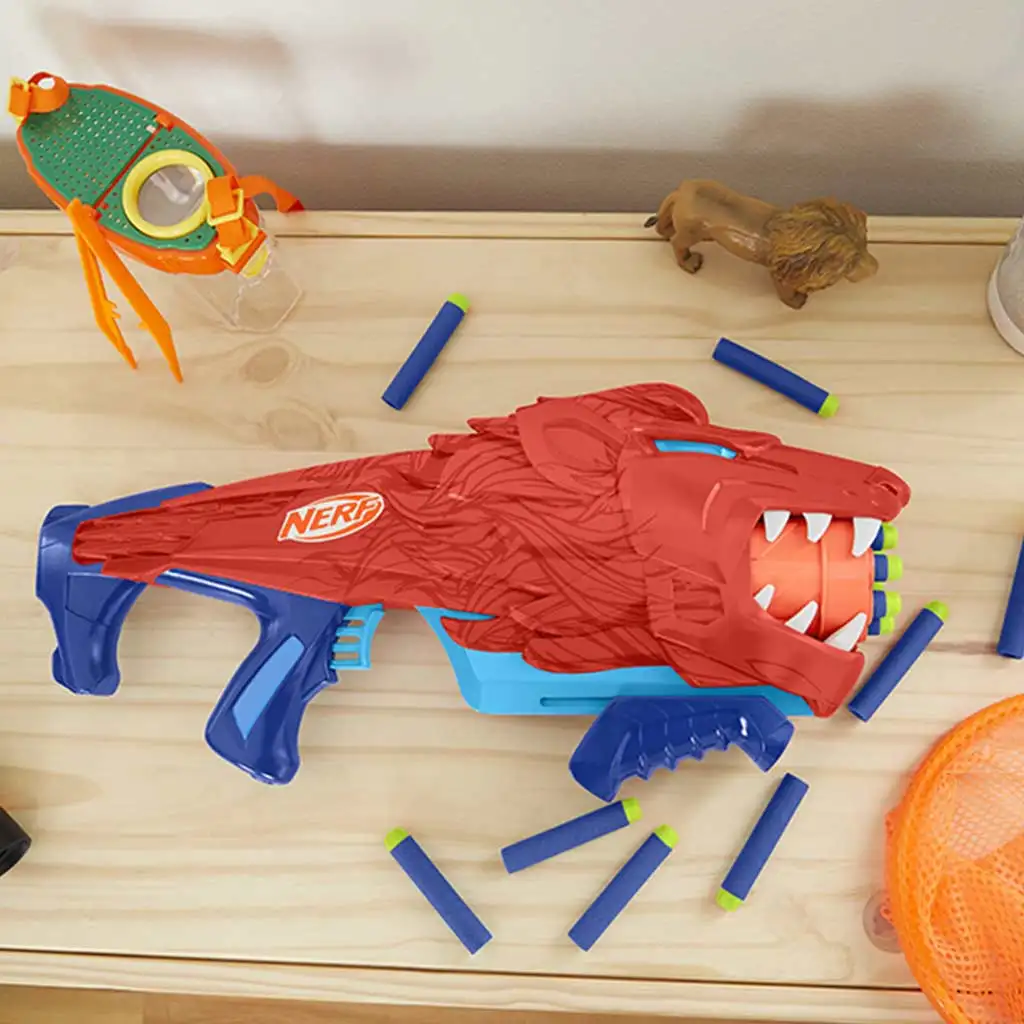 imagen de Nerf: Lionfury lanzador de dardos de espuma con 16 dardos - Hasbro 3