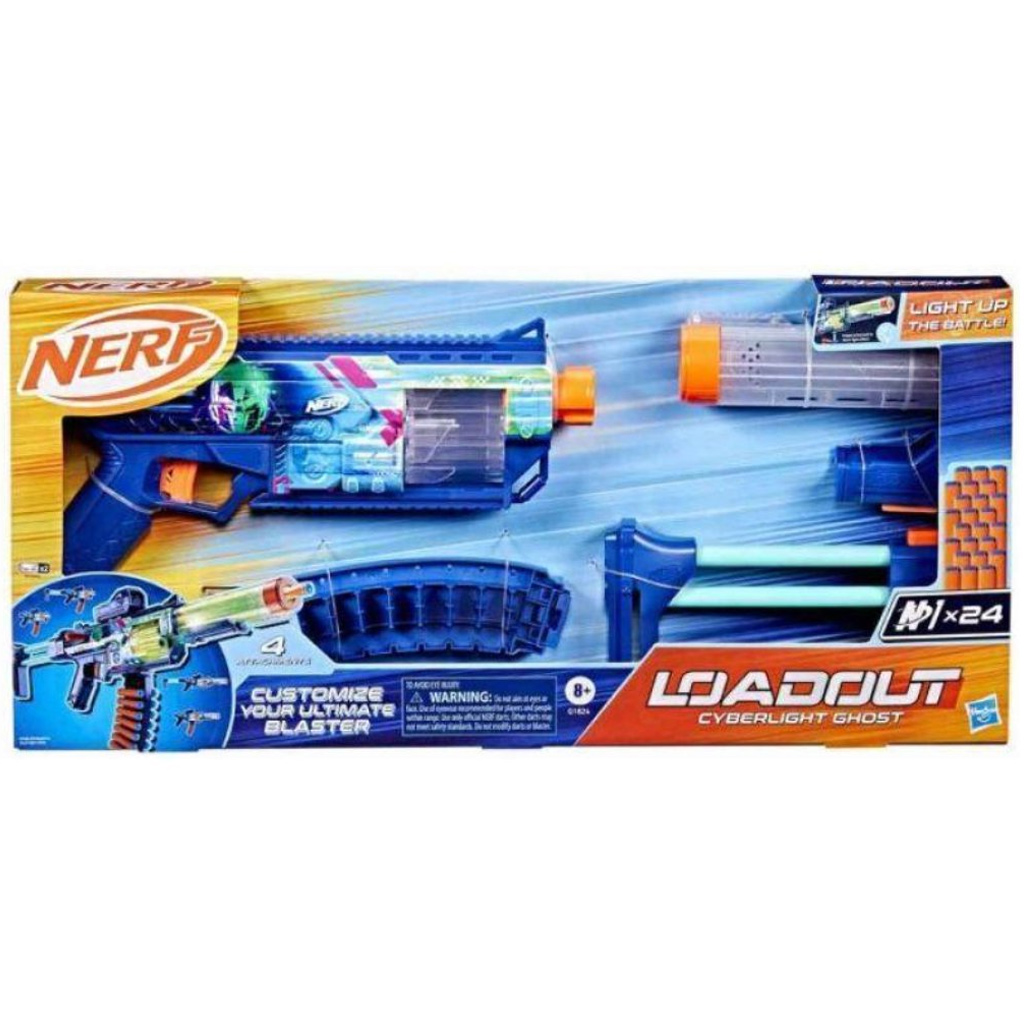 imagen de Nerf: Loadout Cyberlight Ghost lanzador de dardos de espuma – Hasbro 1