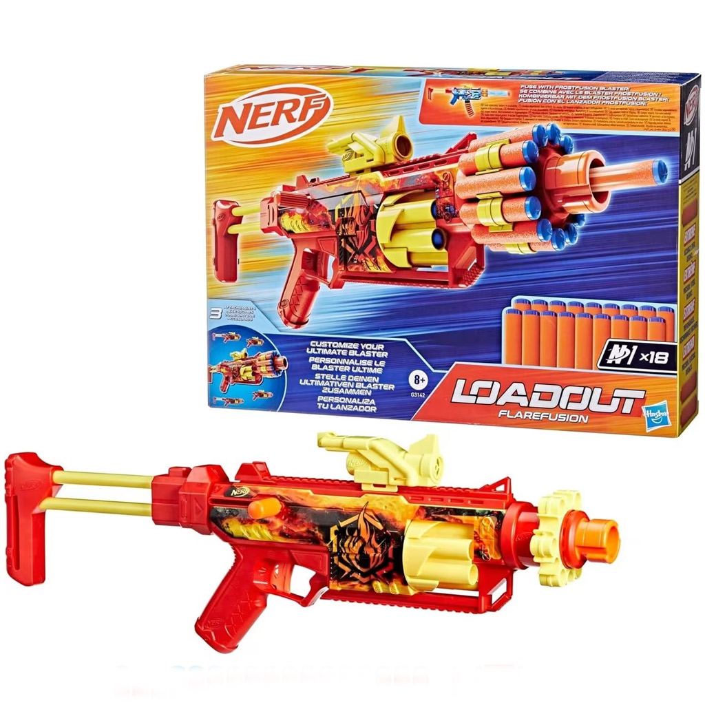 imagen de Nerf: Loadout Flarefusion lanzador de dardos de espuma - Hasbro 1