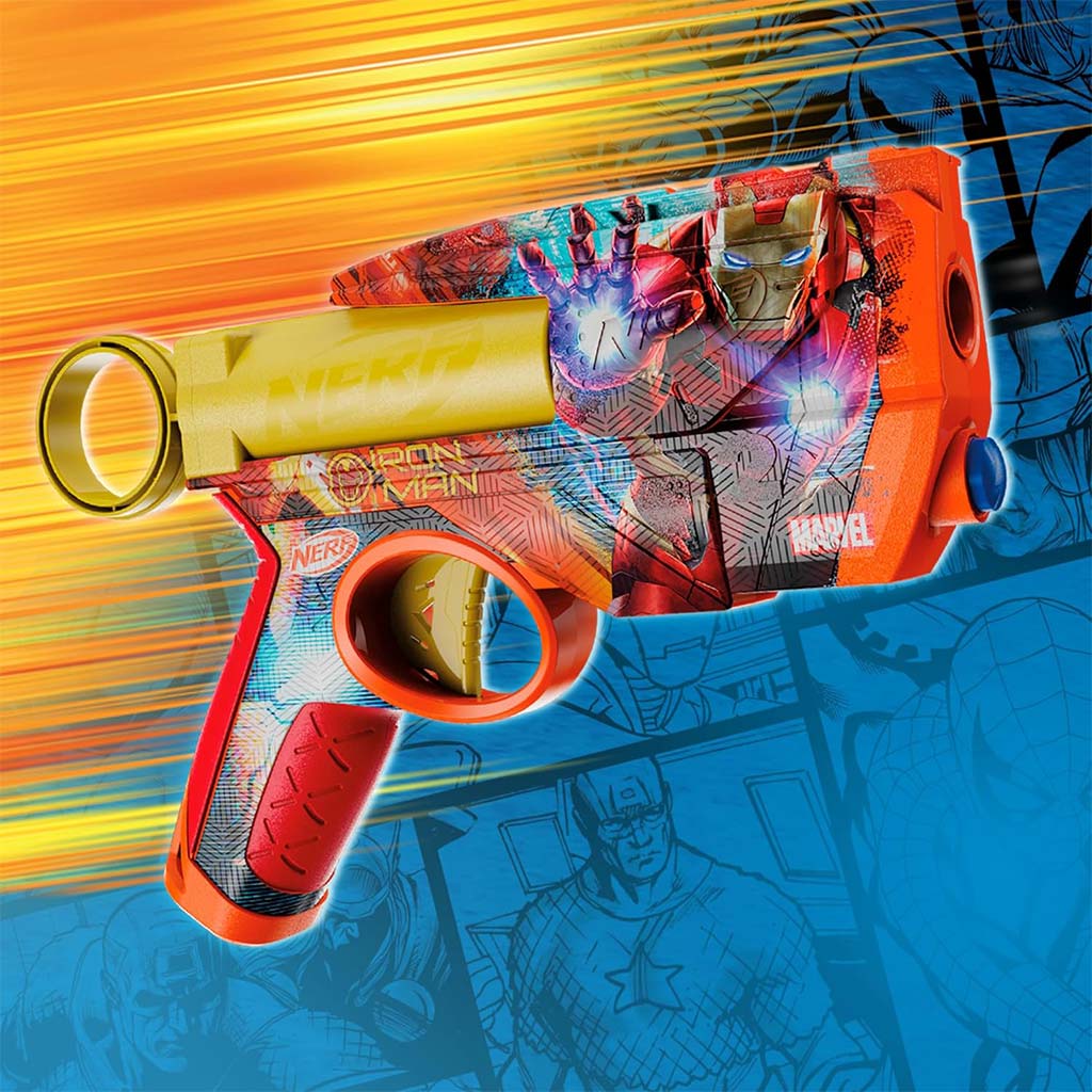 imagen de Nerf: Marvel Iron Man lanzador de espuma - Hasbro 4