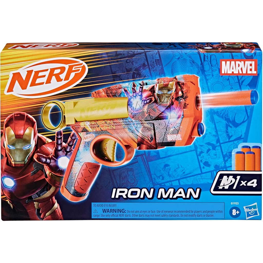 imagen de Nerf: Marvel Iron Man lanzador de espuma - Hasbro 1