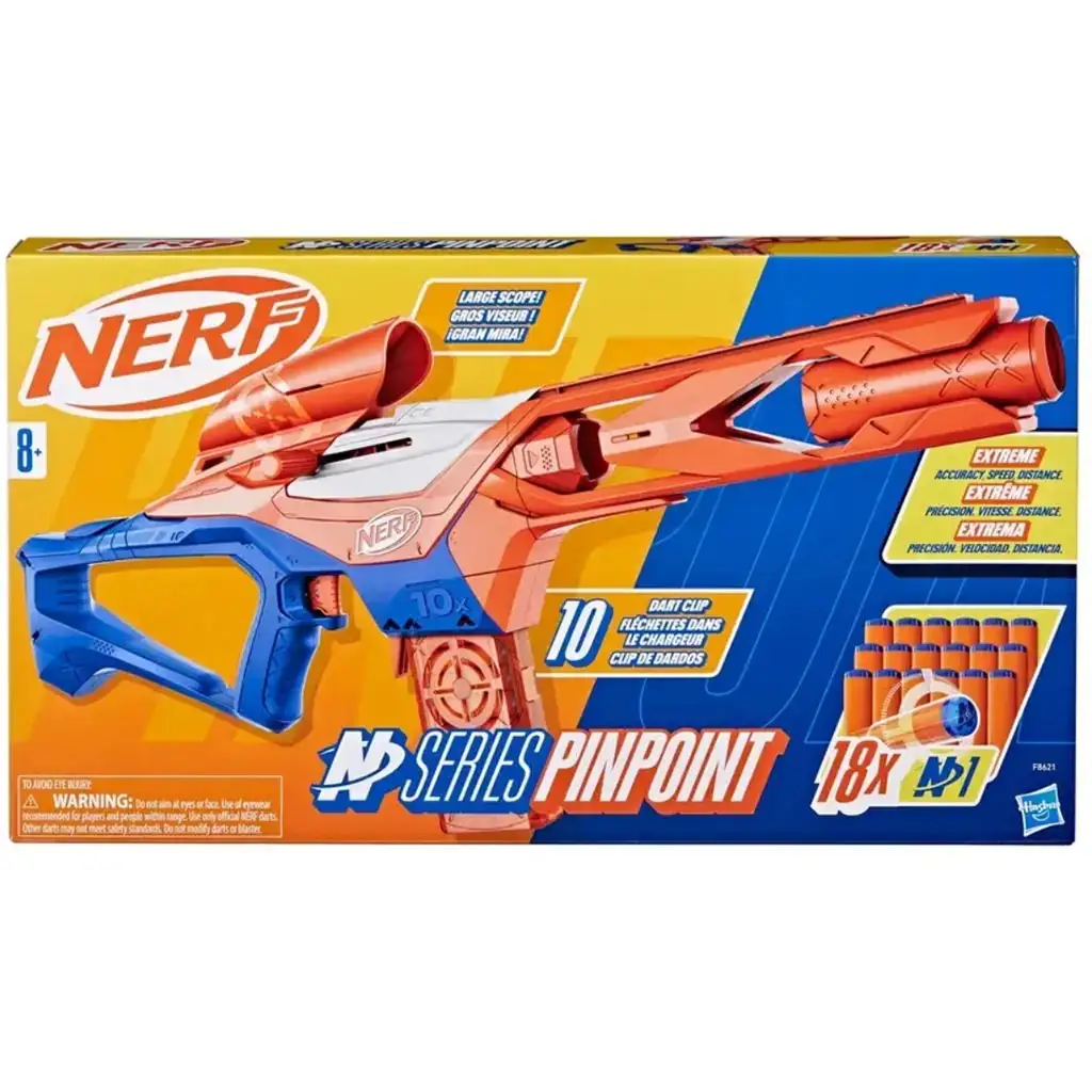 imagen de Nerf: N-Series: Lanzador de dardos de espuma Pinpoint con 18 balas - Hasbro 1