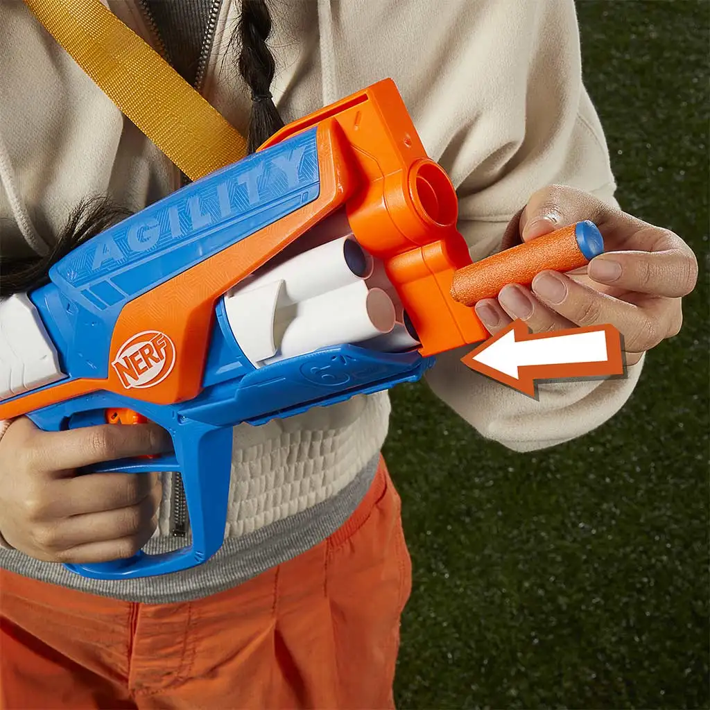 imagen de Nerf: N-Series: Lanzador de esponjas Agility con 12 dardos - Hasbro 4