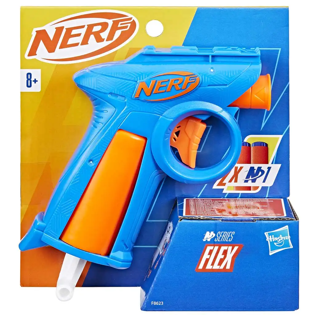 imagen de Nerf: N-Series: Lanzador de espuma Flex con 2 dardos - Hasbro 1