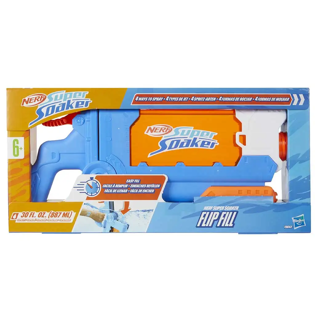 imagen de Nerf: Super Soaker Flip Fill pistola de agua con tanque de 887ml - Hasbro 1