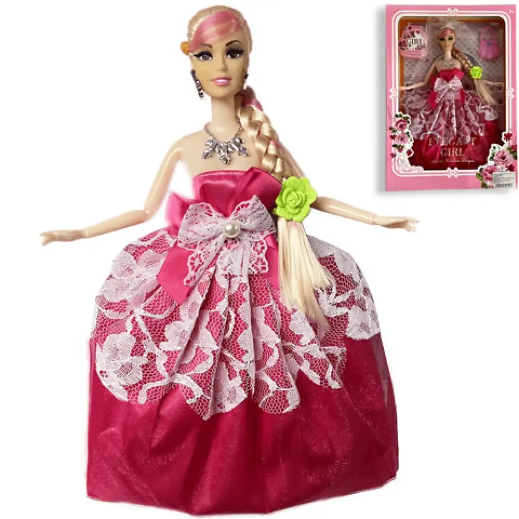 imagen de Nicky: Muñeca de moda princesa con bolso de 30 cm en dos versiones 1