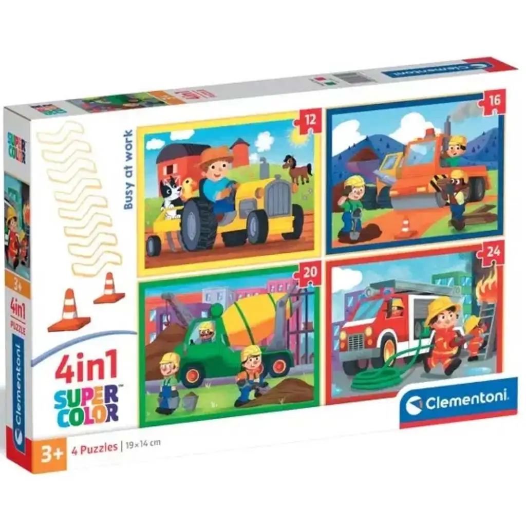 imagen de Noli ocupado 4en1 puzzle Supercolor - Clementoni 1