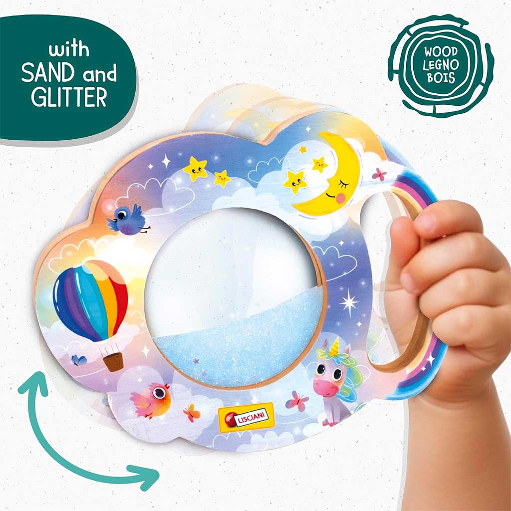 imagen de Nube de Sueños de Madera Montessori con arena brillante - Lisciani 3