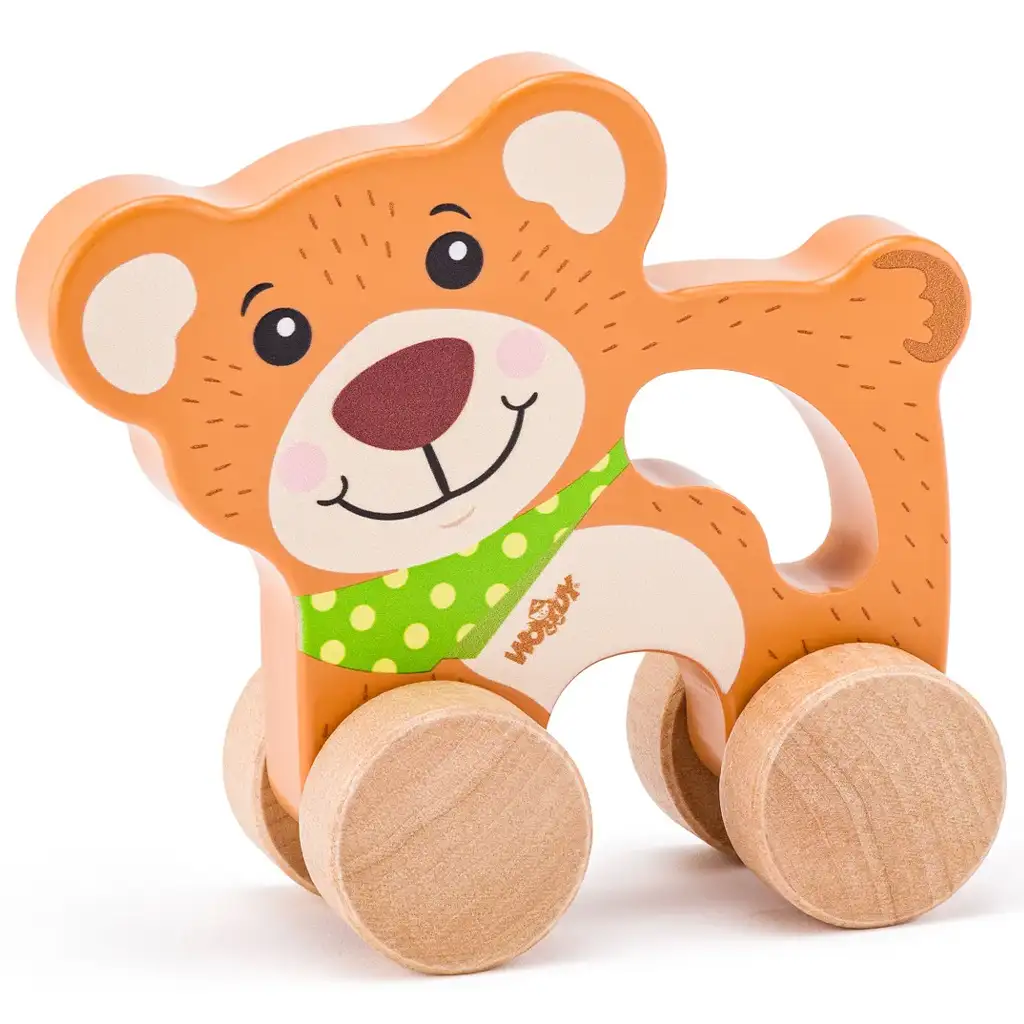 imagen de Osito de madera con asa - Woodyland 1