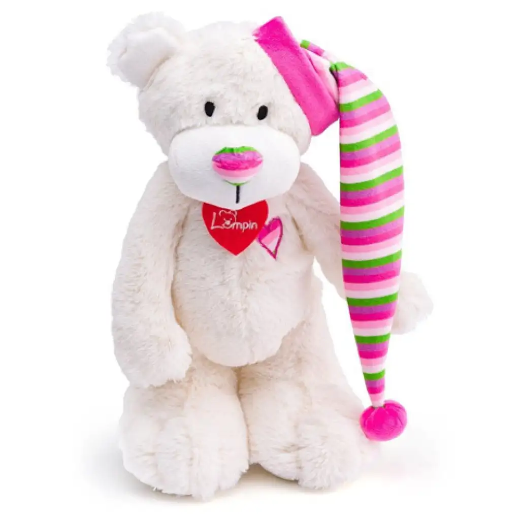 imagen de Osito Theodor de peluche blanco 35cm - Lumpin 1