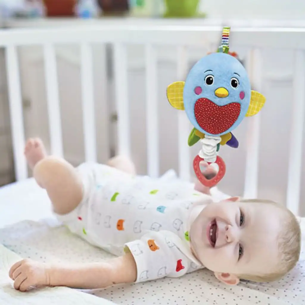 imagen de Pájaro de peluche suave y musical de cuerda - Clementoni baby 3