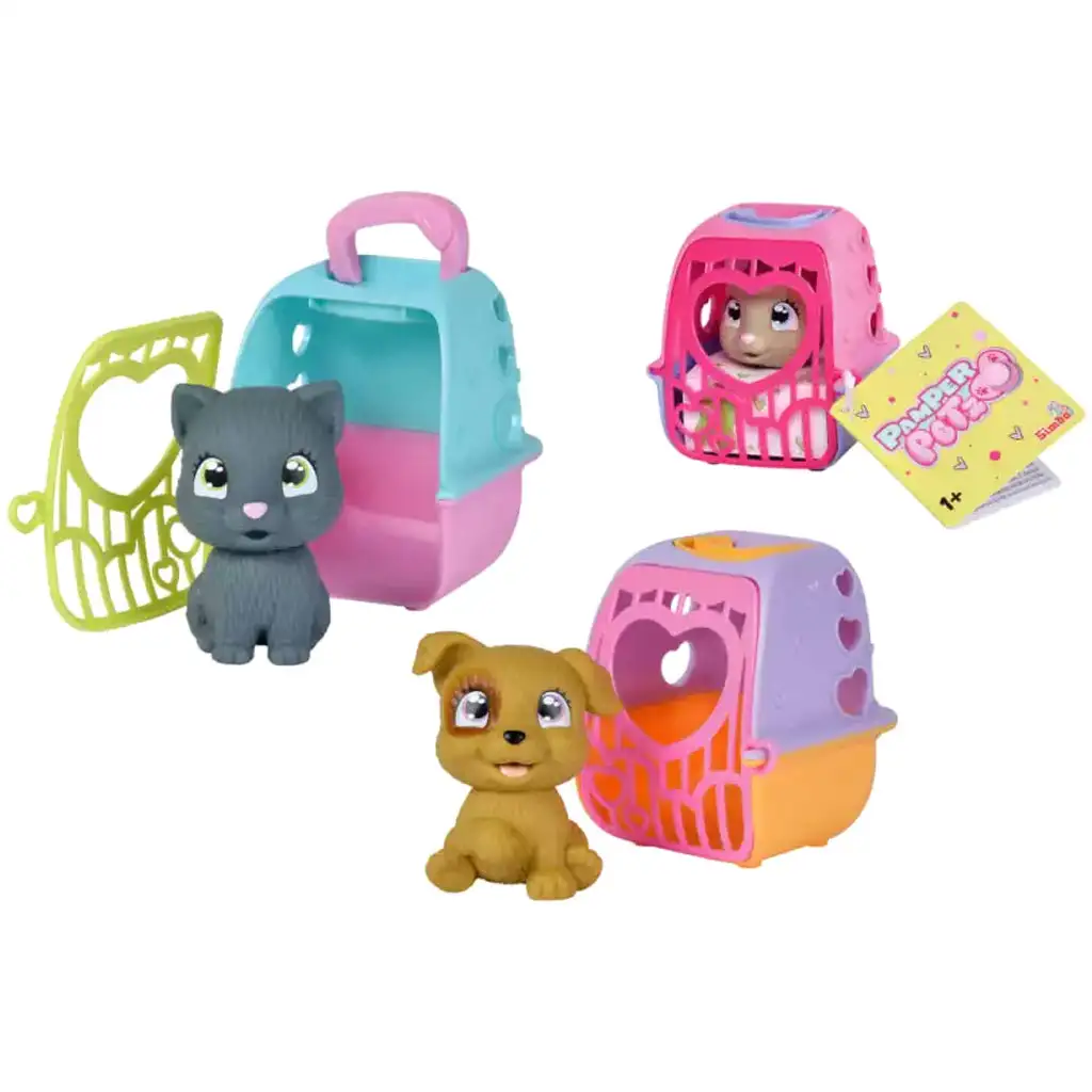 imagen de Pamper Petz: Mini mascotas adoptables con transportín - Simba Toys 1