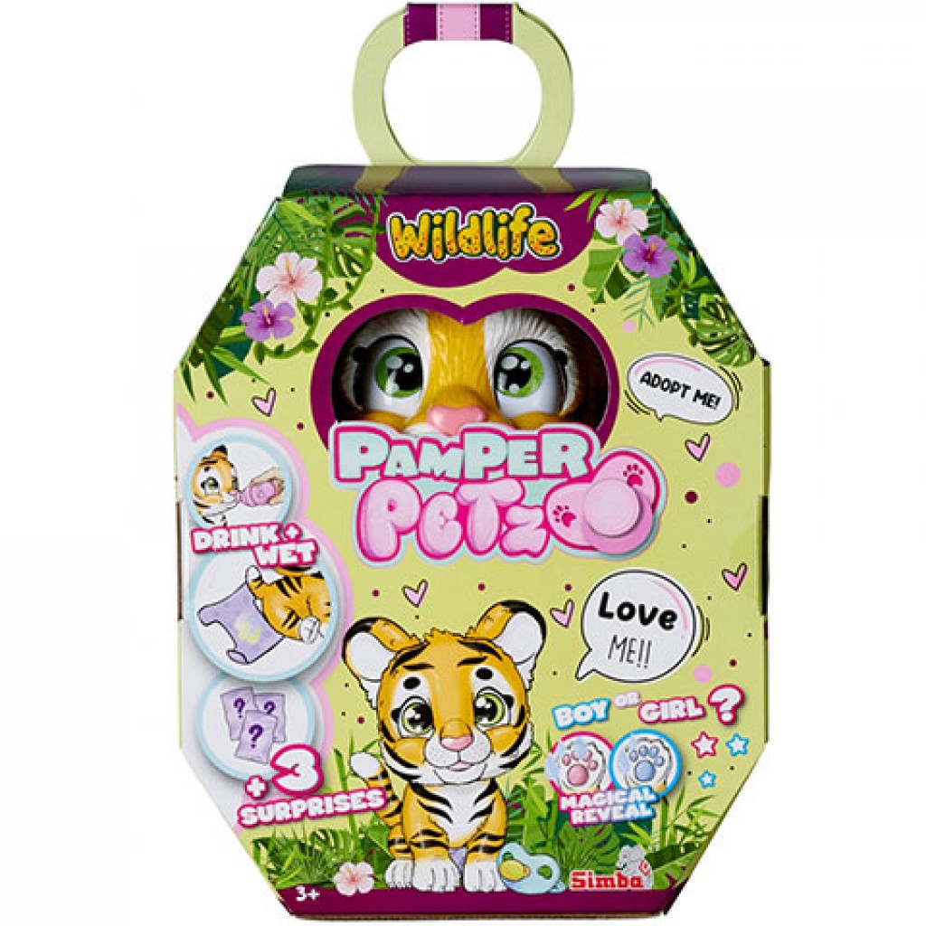 imagen de Pamper Petz: Tigre con pañales - Simba Toys 1