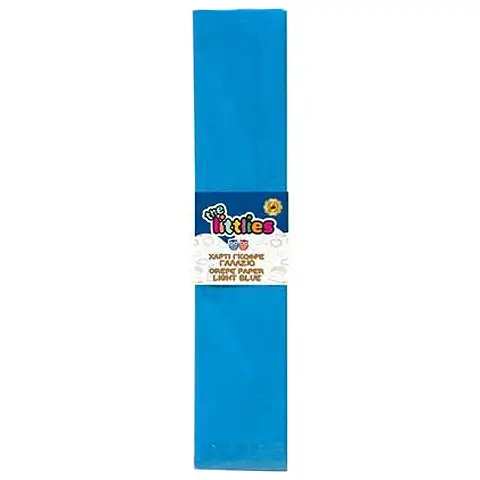 imagen de Papel crepé de color azul claro 50x200cm 1