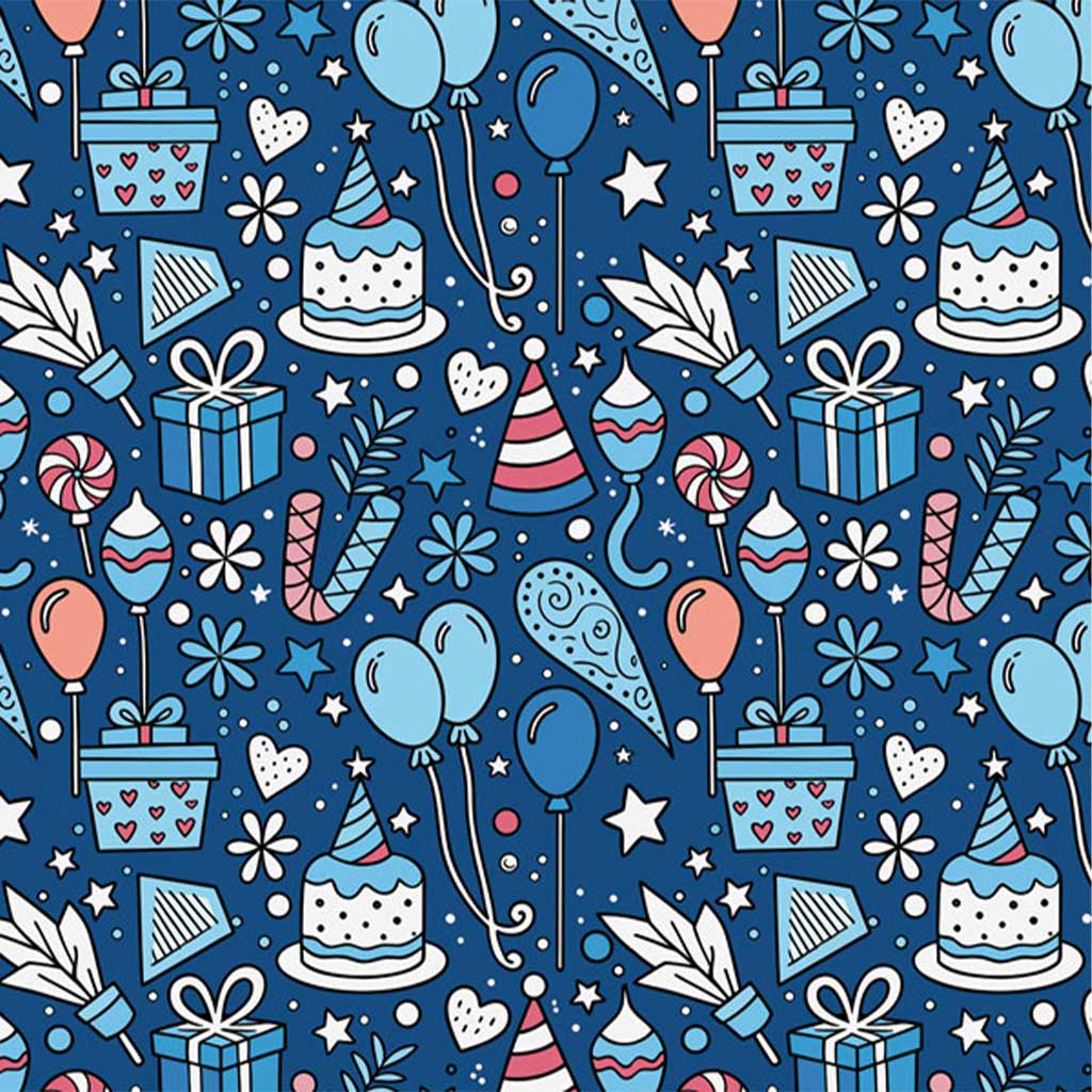 imagen de Papel de regalo con diseño de regalo azul 100x70cm 1