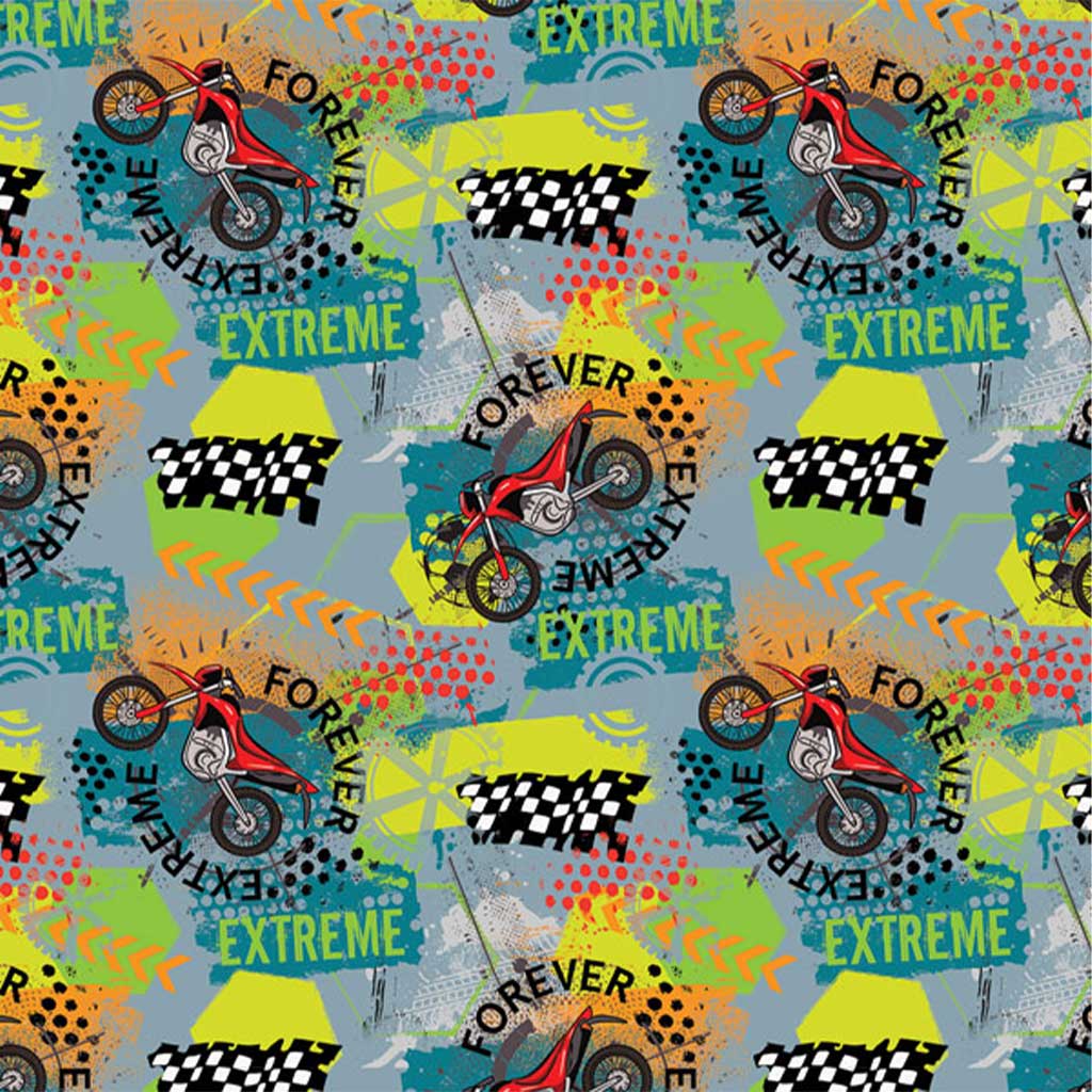 imagen de Papel de regalo Forever Extreme Motociclista 100x70cm 1