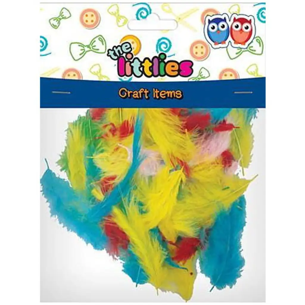 imagen de Paquete de plumas de colores 6gr 1