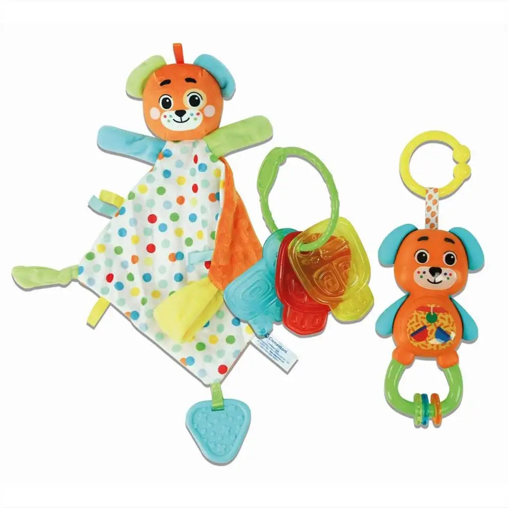 imagen de Paquete de regalo de bienvenida para bebés con perrito - Clementoni 2