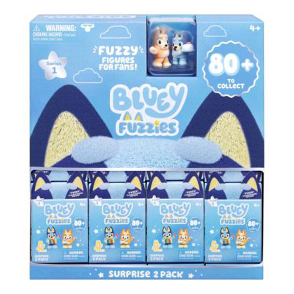 imagen de Paquete sorpresa Bluey Fuzzies con 2 figuras 1