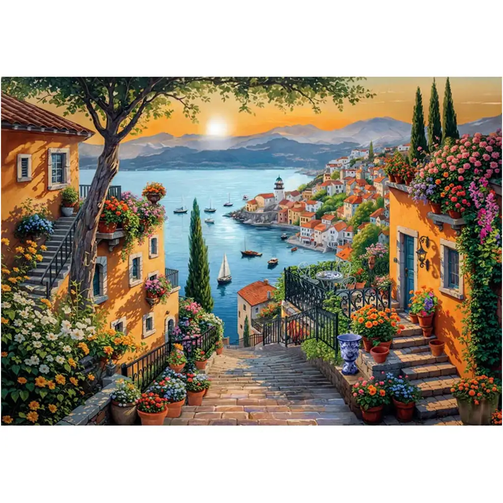 imagen de Paseo por el puerto HQC 1500 piezas puzzle compacto - Clementoni 2