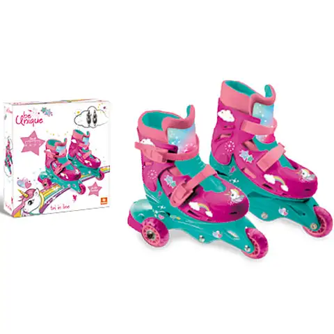imagen de Patín de tres ruedas con unicornio 29-32 - Mondo Toys 1