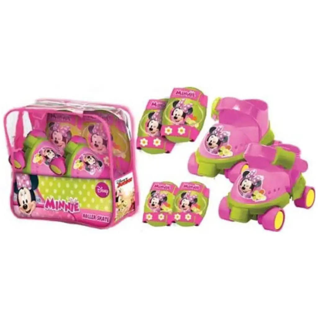 imagen de Patines de Minnie Mouse con equipo de protección tamaño 22-29 - Mondo Toys 1